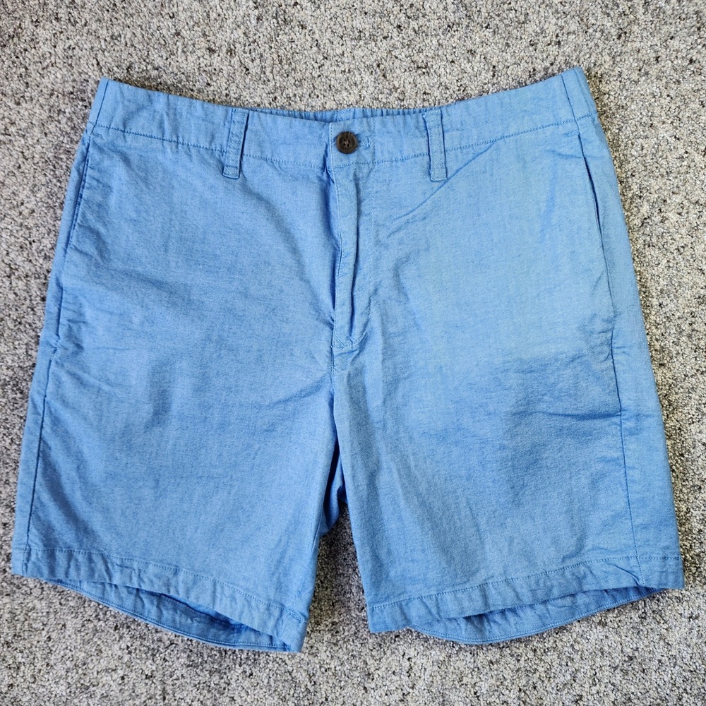Bonobos Chino Shorts Mens Medium Blue 7 Inch Inseam Stretch Excellent